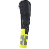 Mascot Safe Supreme Broek met kniezakken 15679-860 - donkermarine/hi-vis geel