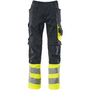 Mascot Safe Supreme Broek met kniezakken 15679-860 - donkermarine/hi-vis geel