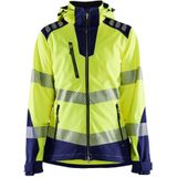 Blåkläder - 4791-2513 - Softshell Jack - High Vis Geel/Marineblauw