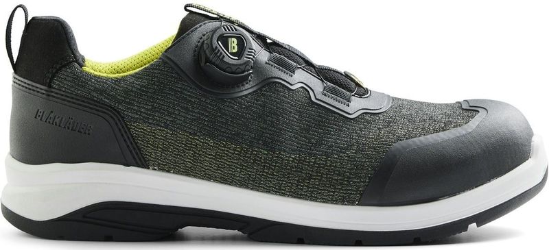 Blåkläder - 2438-0000 CRADLE - Veiligheidsschoen - Legergroen/Geel - Textiel