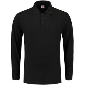 Tricorp 201009 Poloshirt Lange Mouw Zwart maat L