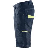 Blåkläder 1499-1330 Serviceshort Donker marineblauw/High vis geel maat C44