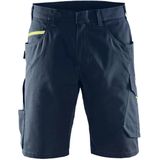 Blåkläder 1499-1330 Serviceshort Donker marineblauw/High vis geel maat C44