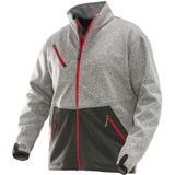 Jobman 1247 Softshell Jacket Grijs/Rood maat XS