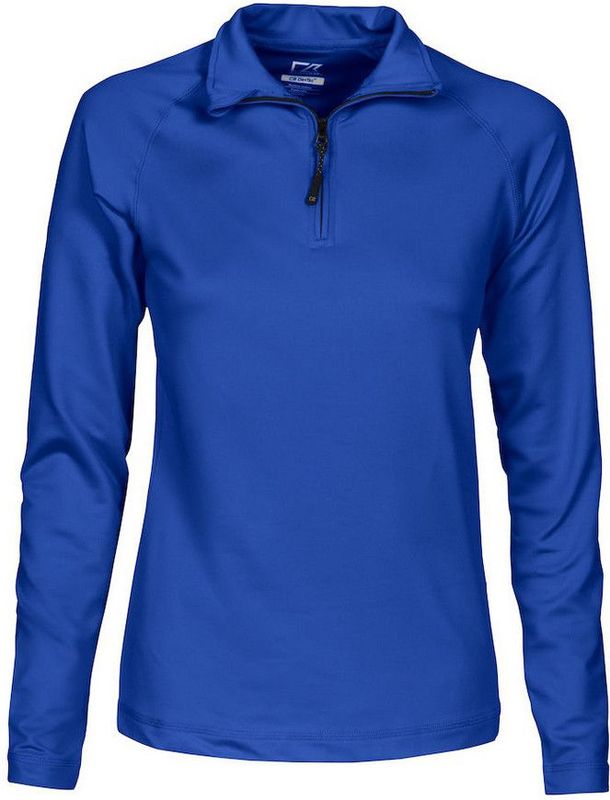 Cutter & Buck - Coos Bay - Half Zip - Dames - Polyester - Vochtafvoerende Eigenschappen