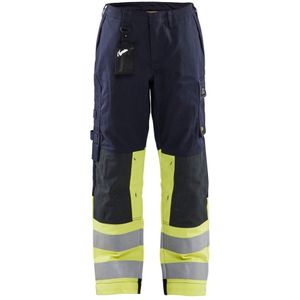 Blåkläder 7181-1514 Multinorm Dameswerkbroek Marine/High Vis Geel