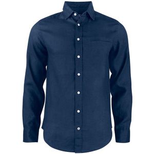 Cutter & Buck Summerland Linen Shirt Heren Donker Marineblauw