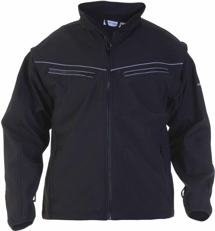 Hydrowear softshell Tirol Zwart maat XL