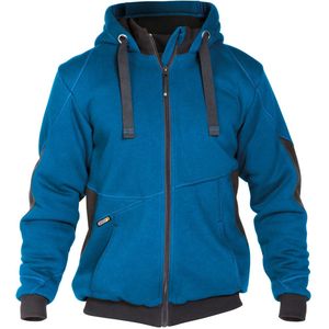 Dassy Pulse Sweatshirtjas Azuurblauw/Antracietgrijs