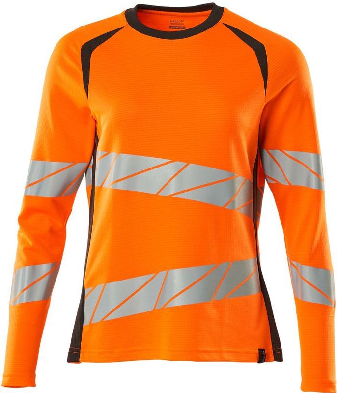 Mascot - 19091-771 - Dames T-shirt - Hi-Vis Oranje/Donkerantraciet - Lange Mouwen