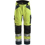 Snickers 6639 AllroundWork High-Vis 37.5 Isolerende Werkbroek+ Klasse 2 High-Vis Geel/Staalgrijs maat 024