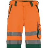 Dassy - Lucca - Hogezichtbaarheidsshort - Fluo-Oranje/Flessengroen