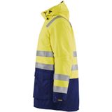 Blåkläder 4495-1987 High Vis parka Geel/Marineblauw