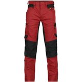 Dassy Helix Werkbroek met stretch Rood/Zwart maat 63