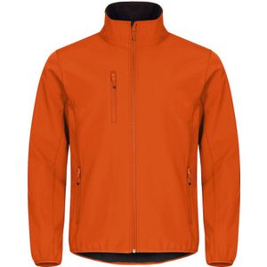 Clique Classic Softshell Jacket Heren Diep Oranje maat S