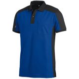 FHB Konrad Poloshirt tweekleurig Korenblauw-Zwart