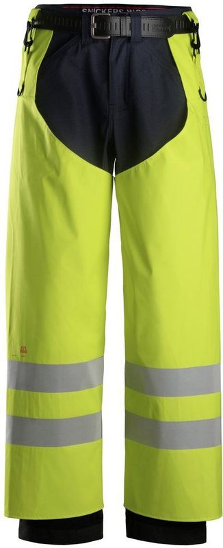 Snickers 8269 ProtecWork Regenbroek PU High-Vis Klasse 2 High-Vis Geel maat L