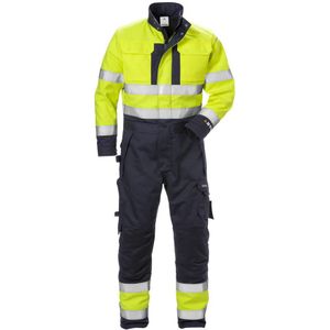 Fristads Flame high vis winteroverall klasse 3 8088 FLAM Hi-Vis geel/marineblauw