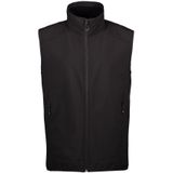 Pro Wear ID 0824 Functional Men’S Soft Shell Vest Black Size XL