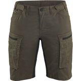 Blåkläder 7149-1845 Dames Service Short stretch Groen/Zwart maat C32