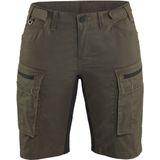 Blåkläder 7149-1845 Dames Service Short stretch Groen/Zwart maat C32