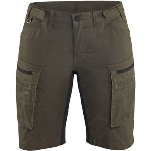 Blåkläder 7149-1845 Dames Service Short stretch Groen/Zwart maat C32