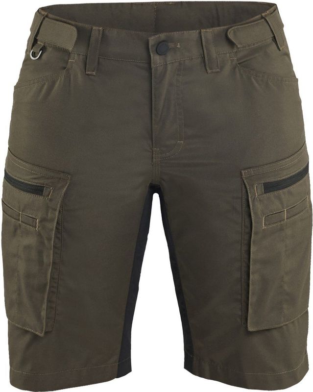 Blåkläder 7149-1845 Dames Service Short stretch Groen/Zwart maat C32