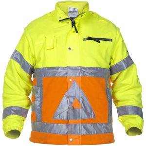 Hydrowear fleece verk.reg Florence Fluor Oranje/Fluor Geel maat 4XL