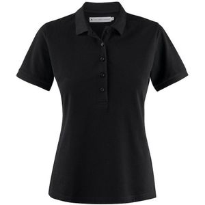 Harvest Neptune Poloshirt Dames Zijsplitjes Zwart maat XS