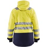 Blåkläder 4472-1987 Dames High Vis winter parka Geel/Marineblauw