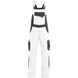 FHB Eckhard Tuinbroek Twill Wit-Antraciet maat 42