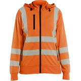 Blåkläder 3574-2538 Dames High Vis sweatshirt met afneembare capuchon High Vis Oranje maat L