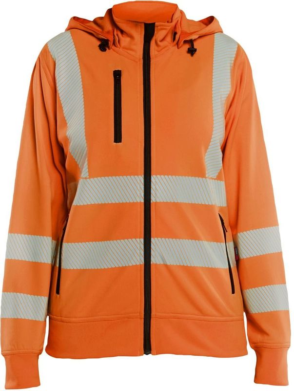 Blåkläder 3574-2538 Dames High Vis sweatshirt met afneembare capuchon High Vis Oranje maat L