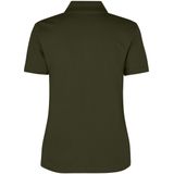 Pro Wear by Id 0587 Poloshirt biologisch kantoen| dames Olijf maat XS
