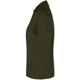 Pro Wear by Id 0587 Poloshirt biologisch kantoen| dames Olijf maat XS