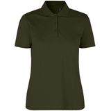 Pro Wear by Id 0587 Poloshirt biologisch kantoen| dames Olijf maat XS