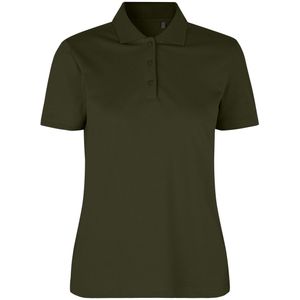 Pro Wear by Id 0587 Poloshirt biologisch kantoen| dames Olijf maat XS