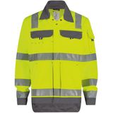 Dassy Dusseldorf Hogezichtbaarheidsvest Fluogeel/Cementgrijs 245gr maat XS