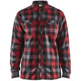 Blåkläder 3299-1152 Overhemd flanel Rood/Zwart maat L