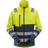 Snickers 8035 AllroundWork High-Vis Jack met rits Klasse 2 High-Vis Geel/Marineblauw maat XS