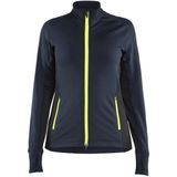 Blåkläder 4745-2539 STRIKER Dames fleecejack Donker marineblauw/High vis geel maat L