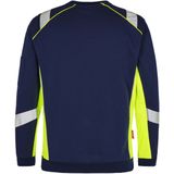 F. Engel 8871-257 Cargo Sweatshirt Blue ink/Yellow maat L