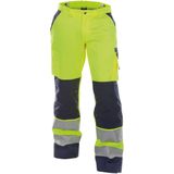 Dassy Buffalo Hogezichtbaarheidsbroek met kniezakken Fluogeel/Marineblauw 290gr