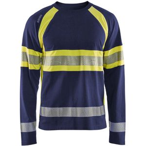 Blåkläder 3510-1030 T-shirt Marineblauw/Geel
