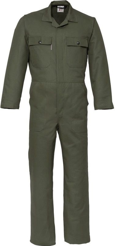 HAVEP 2163 Overall metalen knoop Olijfgroen maat 59