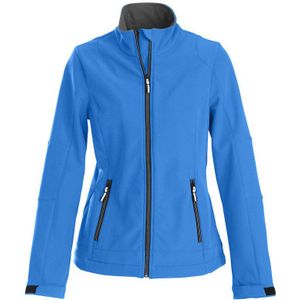 Printer Trial Dames Softshell Oceaanblauw maat XS