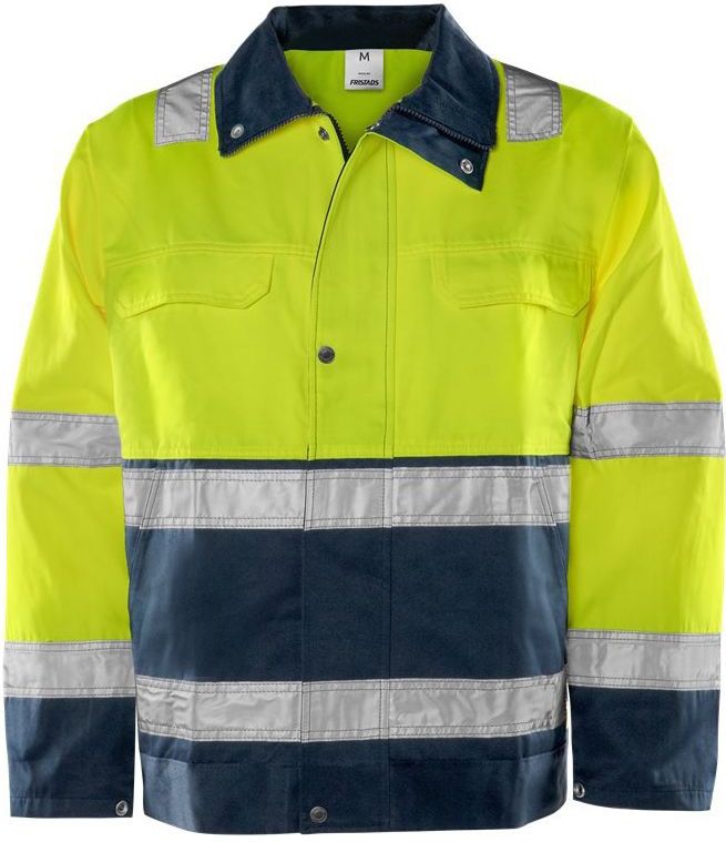 Fristads - Hi Vis Jack - Geel/Marineblauw - Klasse 3 - Werkjack