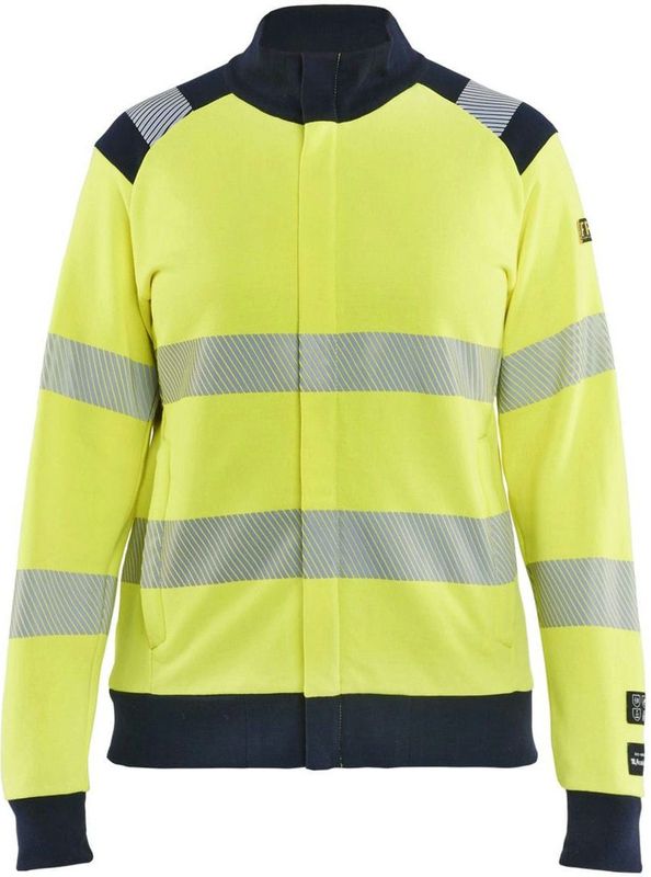 Blåkläder - 3471-1762 - Sweatshirt - High Vis Geel/Marineblauw - Dames