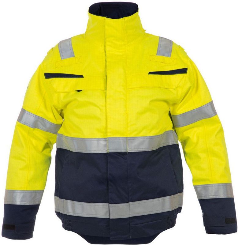 Hydrowear Morpeth Multinorm Jack Fluor Geel/Marine maat S