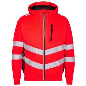 F. Engel 8025 Safety Sweat Cardigan Red/Black